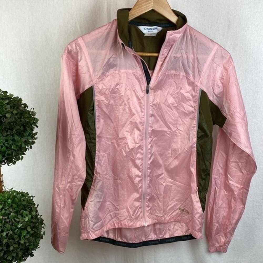 Pearl Izumi Women's Pink Zip Up Light Weight Bicycle Cycle Jacket M - Picture 2 of 7